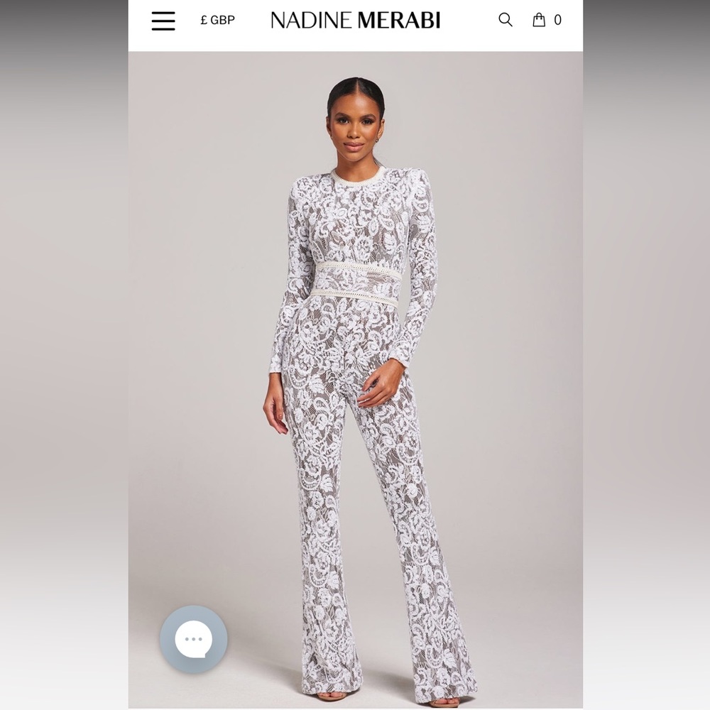 Moving Sale! Nadine Merabi Bella Dark Nude Jumpsuit - M